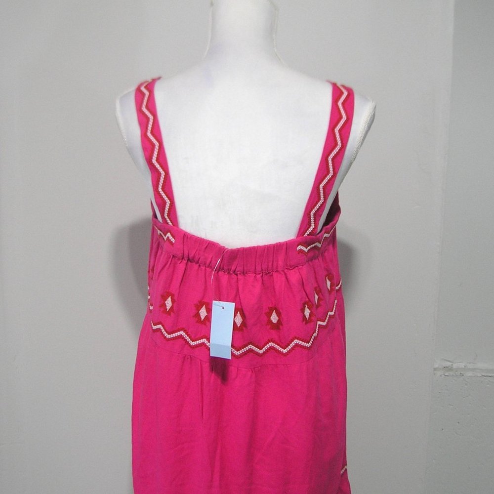 NWT LOFT LINEN BLEND DRESS PETITE MEDIUM - Picture 5 of 11